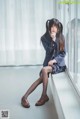 Coser @ 桜 桃 喵 Vol.082: 桜 桃 未熟 2 冬季 制服 丝 秀 (45 photos)